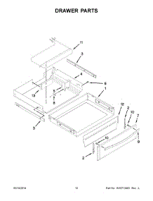 07 - Drawer Parts parts for Kitchenaid Range KIRS608BSS1 from AppliancePartsPros.com