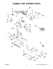 05 - Cabinet And Stirrer Parts parts for Whirlpool Microwave KMBP100EBS01 from AppliancePartsPros.com