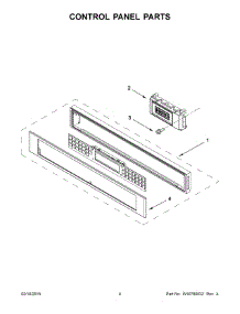 03 - Control Panel Parts parts for Whirlpool Microwave KMBP100ESS00 from AppliancePartsPros.com