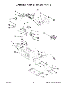 05 - Cabinet And Stirrer Parts parts for Whirlpool Microwave KMBP107ESS00 from AppliancePartsPros.com