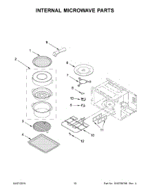 06 - Internal Microwave Parts parts for Whirlpool Microwave KMBP107ESS00 from AppliancePartsPros.com