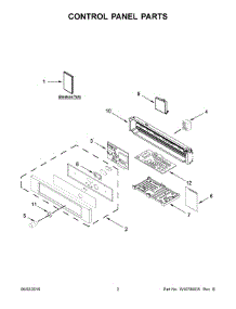 02 - Control Panel Parts parts for Whirlpool Microwave KMBS104EBL00 from AppliancePartsPros.com