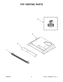 05 - Top Venting Parts parts for Whirlpool Microwave KMBS104EBL01 from AppliancePartsPros.com
