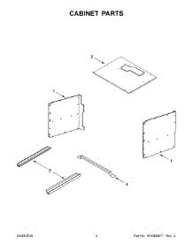 03 - Cabinet Parts parts for Whirlpool Microwave KMBS104EBL02 from AppliancePartsPros.com