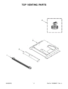 05 - Top Venting Parts parts for Whirlpool Microwave KMBS104ESS02 from AppliancePartsPros.com
