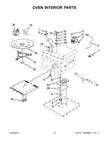 06 - Oven Interior Parts parts for Whirlpool Microwave KMBS104ESS02 from AppliancePartsPros.com