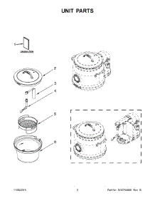02 - Unit Parts parts for Whirlpool Slow Cooker KMC4241TG0 from AppliancePartsPros.com
