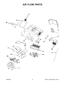05 - Air Flow Parts parts for Whirlpool Microwave KMHC319EWH0 from AppliancePartsPros.com