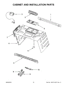 07 - Cabinet And Installation Parts parts for Whirlpool Microwave KMHP519ESS0 from AppliancePartsPros.com