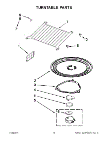 06 - Turntable Parts parts for Whirlpool Microwave KMHS120EBL0 from AppliancePartsPros.com