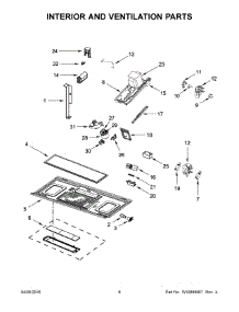 04 - Interior And Ventilation Parts parts for Whirlpool Microwave KMHS120ESS2 from AppliancePartsPros.com