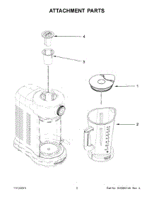 02 - Attachment Parts parts for Whirlpool Blender KSB5015CA0 from AppliancePartsPros.com