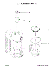 02 - Attachment Parts parts for Whirlpool Blender KSB5060QCA0 from AppliancePartsPros.com