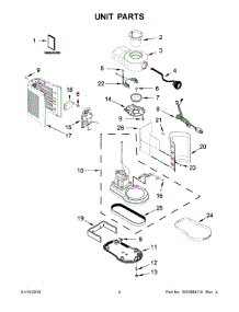03 - Unit Parts parts for Whirlpool Blender KSB5060QCA0 from AppliancePartsPros.com