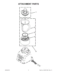 01 - Attachment Parts parts for Kitchenaid Blender KSB655FP0 from AppliancePartsPros.com