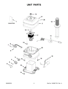 03 - Unit Parts parts for Whirlpool Blender KSB7068QOB0 from AppliancePartsPros.com