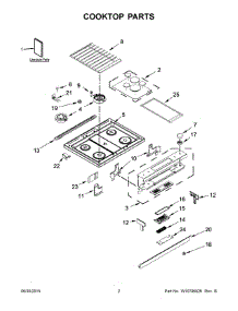 02 - Cooktop Parts parts for Whirlpool Range KSDB900ESS0 from AppliancePartsPros.com