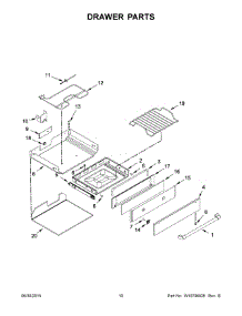 06 - Drawer Parts parts for Whirlpool Range KSDB900ESS0 from AppliancePartsPros.com