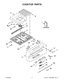 02 - Cooktop Parts parts for Whirlpool Range KSDG950ESS1 from AppliancePartsPros.com