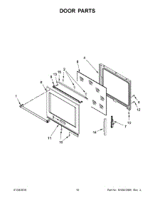 06 - Door Parts parts for Whirlpool Range KSDG950ESS1 from AppliancePartsPros.com