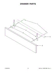 07 - Drawer Parts parts for Whirlpool Range KSDG950ESS1 from AppliancePartsPros.com