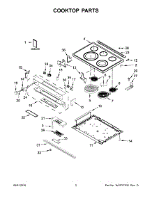 02 - Cooktop Parts parts for Whirlpool Range KSEB900ESS0 from AppliancePartsPros.com