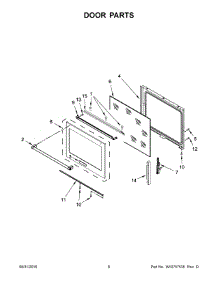 04 - Door Parts parts for Whirlpool Range KSEB900ESS0 from AppliancePartsPros.com