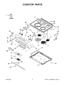 02 - Cooktop Parts parts for Whirlpool Range KSEG700EWH0 from AppliancePartsPros.com