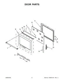 04 - Door Parts parts for Whirlpool Range KSEG700EWH1 from AppliancePartsPros.com
