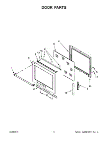 05 - Door Parts parts for Whirlpool Range KSEG950ESS1 from AppliancePartsPros.com
