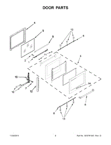 05 - Door Parts parts for Whirlpool Range KSGB900EWH0 from AppliancePartsPros.com
