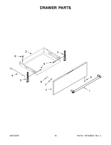 06 - Drawer Parts parts for Whirlpool Range KSGG700EBL1 from AppliancePartsPros.com