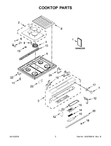 02 - Cooktop Parts parts for Whirlpool Range KSGG700ESS0 from AppliancePartsPros.com