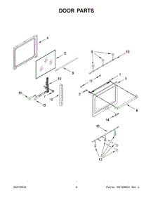 05 - Door Parts parts for Whirlpool Range KSGG700EWH1 from AppliancePartsPros.com