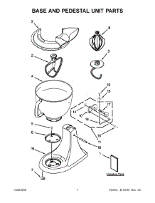 04 - Case, Gearing And Planetary Unit Parts parts for Whirlpool Mixer KSM150PSLR0 from AppliancePartsPros.com