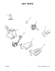 02 - Unit Parts parts for Whirlpool Mixer KSM1APCQ0 from AppliancePartsPros.com