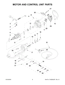 04 - Motor And Control Unit Parts parts for Whirlpool Mixer KSM500PSOB0 from AppliancePartsPros.com