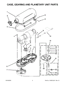 03 - Case, Gearing And Planetary Unit Parts parts for Whirlpool Mixer KSM8990SL0 from AppliancePartsPros.com
