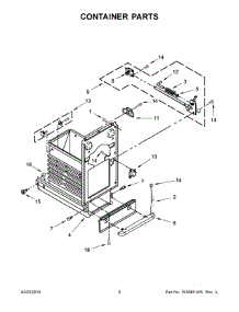 05 - Container Parts parts for Whirlpool Compactor KTTS505EPA0 from AppliancePartsPros.com