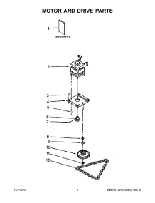 02 - Motor And Drive Parts parts for Kitchenaid Compactor KUCS03FTBL3 from AppliancePartsPros.com