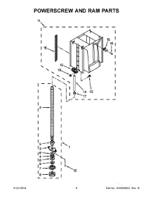 04 - Powerscrew And Ram Parts parts for Kitchenaid Compactor KUCS03FTBL3 from AppliancePartsPros.com