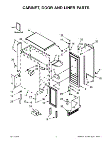 02 - Cabinet, Door And Liner Parts parts for Whirlpool Ice Maker KUIC15NHZS0 from AppliancePartsPros.com