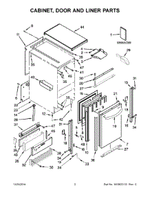 02 - Cabinet, Door And Liner Parts parts for Whirlpool Ice Maker KUIC18NNZS0 from AppliancePartsPros.com