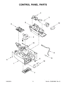 05 - Control Panel Parts parts for Kitchenaid Ice Maker KUIC18PNZS0 from AppliancePartsPros.com