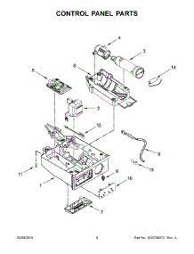 05 - Control Panel Parts parts for Whirlpool Ice Maker KUID508ESS0 from AppliancePartsPros.com