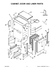 02 - Cabinet, Door And Liner Parts parts for Whirlpool Ice Maker KUID508ESS1 from AppliancePartsPros.com