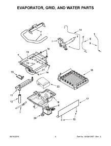 03 - Evaporator, Grid, And Water Parts parts for Whirlpool Ice Maker KUID508ESS1 from AppliancePartsPros.com