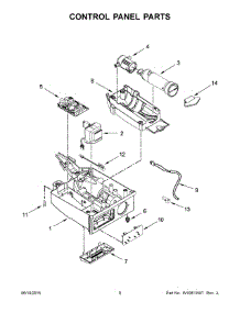 05 - Control Panel Parts parts for Whirlpool Ice Maker KUID508ESS1 from AppliancePartsPros.com
