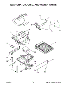 03 - Evaporator, Grid, And Water Parts parts for Kitchenaid Ice Maker KUIO18NNZS0 from AppliancePartsPros.com