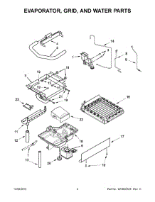 03 - Evaporator, Grid, And Water Parts parts for Kitchenaid Ice Maker KUIS18PNZW0 from AppliancePartsPros.com